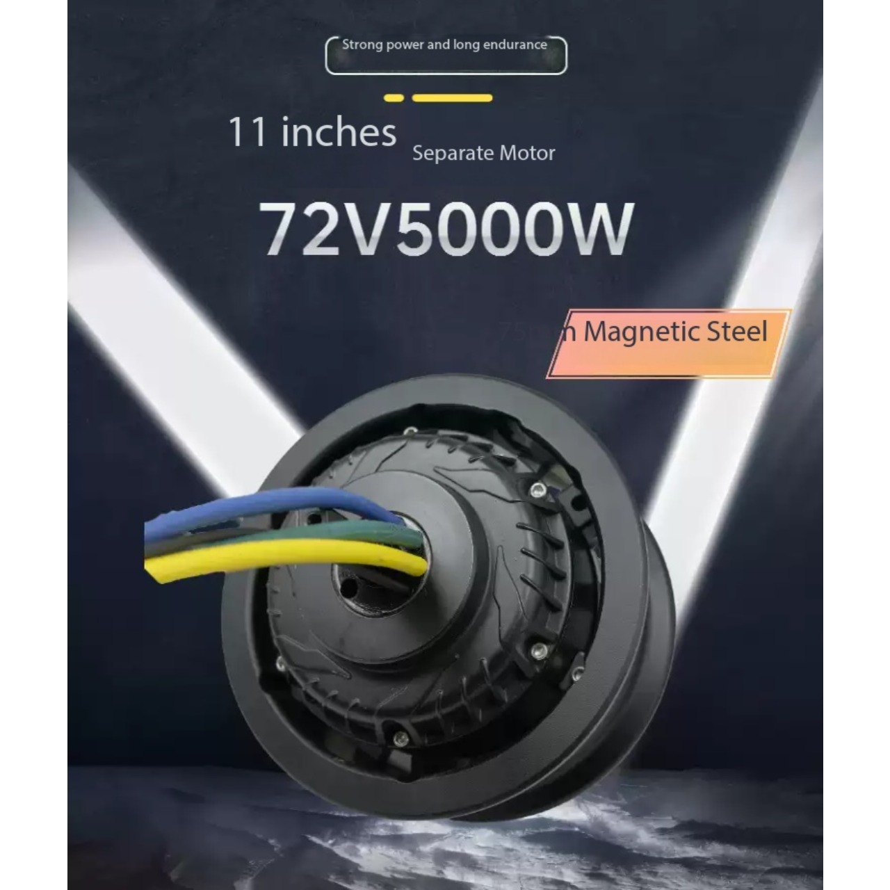 محرك سكوتر كهربائي عالي السرعة - مراجعة 5000W Hub Motor Kit 72V وسعره