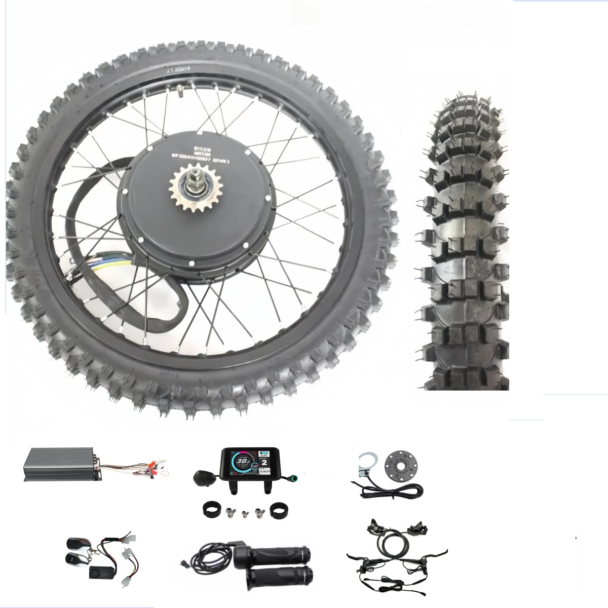 Ebike 48 فولت-72 فولت 3000-800 - مراجعة 72V 8000W Brushless Hub Motor وسعره