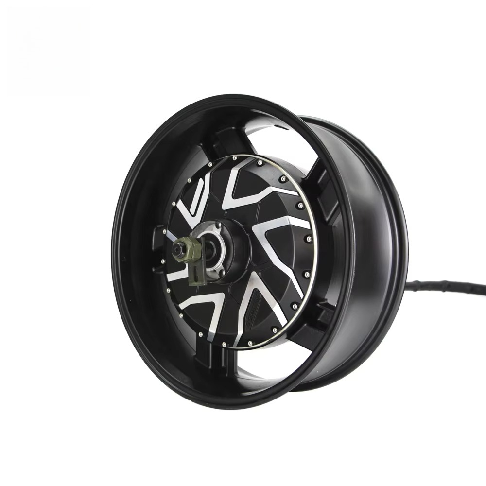 حار بيع: 17X6.0 بوصة 273 12000 - مراجعة 12000W Electric Motorcycle Hub Motor وسعره